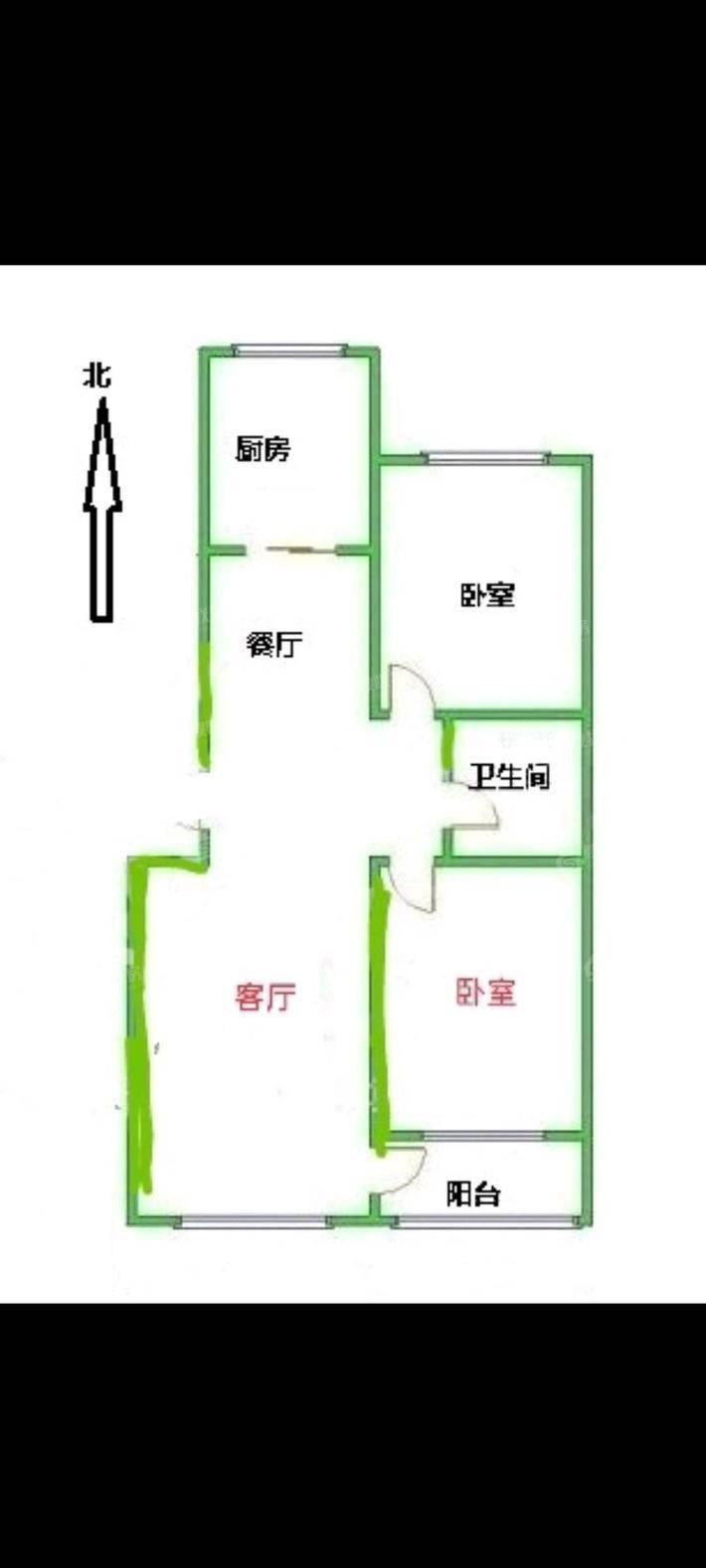 梧桐苑2室2厅1卫103㎡