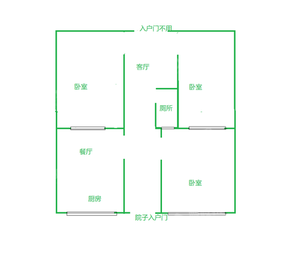 东塑小区（1-10）2室1厅1卫57㎡