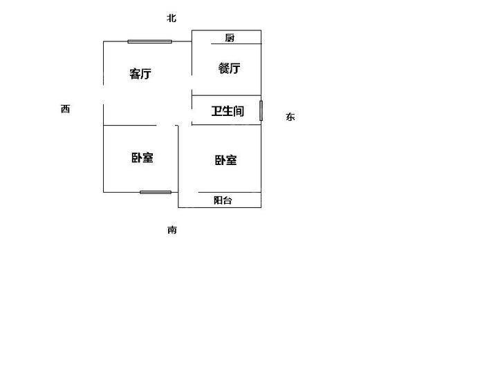 质监站宿舍2室2厅1卫73㎡