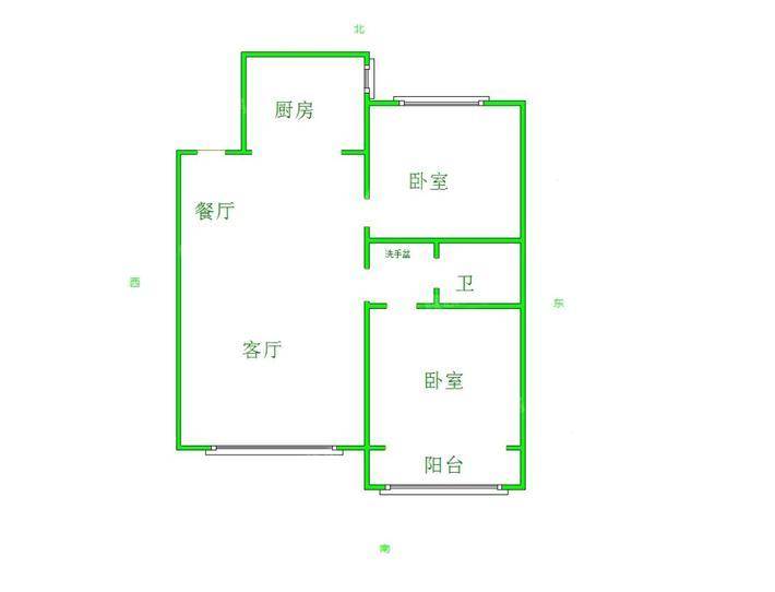 塞纳左岸2室2厅1卫95㎡