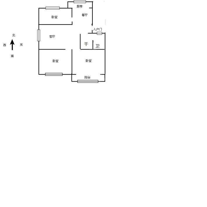 广信小区3室2厅1卫111㎡