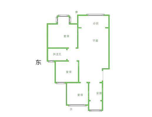 嘉禾一方三期3室2厅1卫103㎡