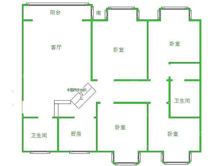 沧州孔雀城B区4室2厅2卫171㎡