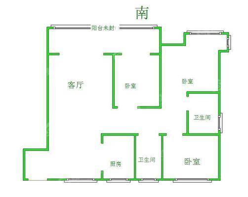 荣盛名邸3室2厅2卫129㎡