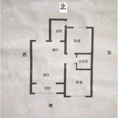 天成郡府东区2室2厅1卫101㎡