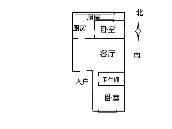 佟王府小区2室1厅1卫56㎡