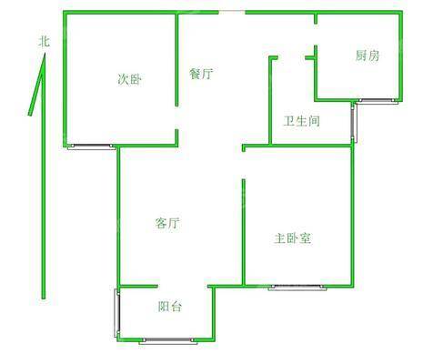 泰享嘉府一期2室2厅1卫80㎡