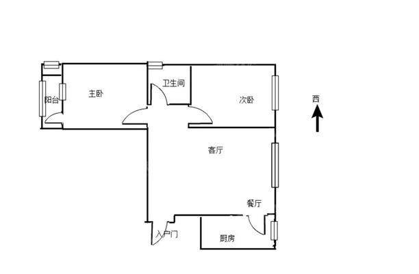 双峰翠苑2室2厅1卫67㎡