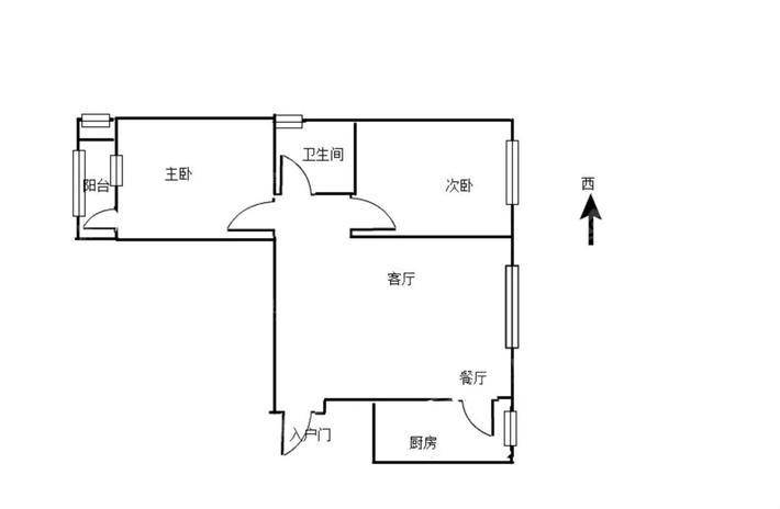 双峰翠苑2室2厅1卫67㎡