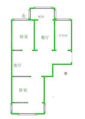 隆华小区（二塑）2室1厅1卫68㎡