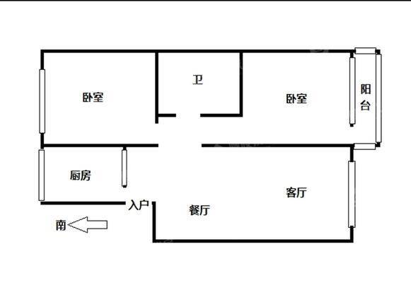 温家沟城建楼2室2厅1卫99㎡