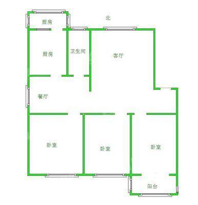 东塑家属区（东西院）3室2厅1卫109㎡