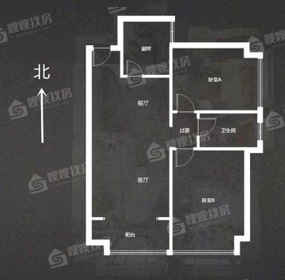 同祥城（A、B区）2室2厅1卫95㎡