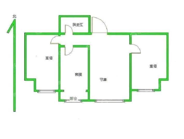 荣盛阿尔卡迪亚文承苑2室2厅1卫92㎡