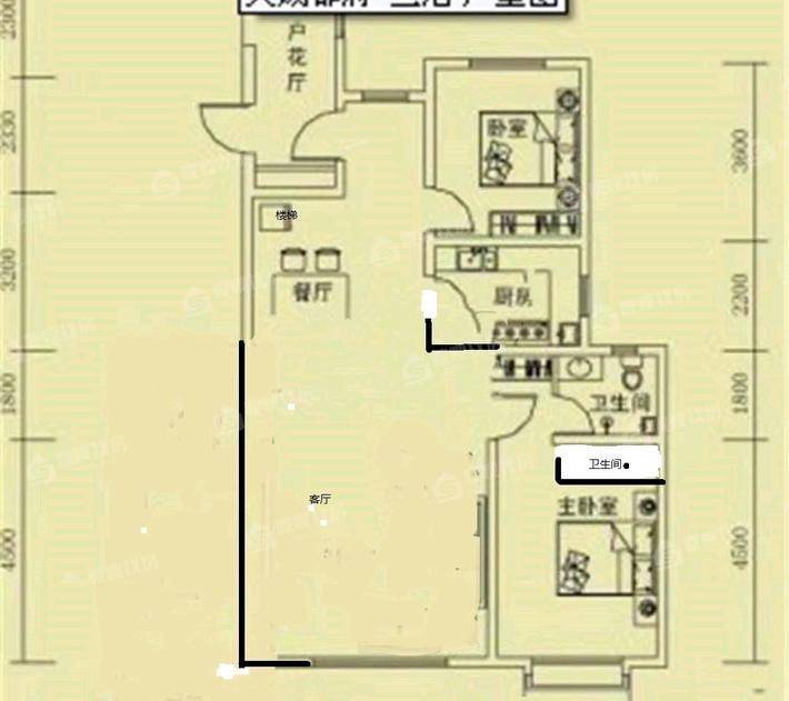 天成郡府东区3室2厅2卫137㎡