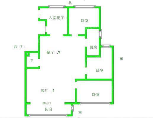 盛泽城市花园3室2厅2卫123㎡