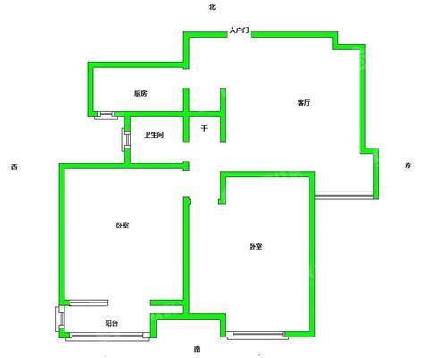 阿尔卡迪亚锦绣天地B区2室1厅1卫65㎡