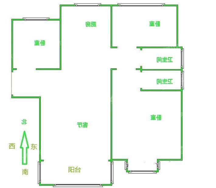 凤凰城（B区）3室2厅2卫119㎡