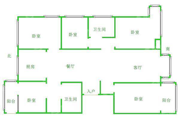 宏宇城（B区）5室2厅2卫187㎡