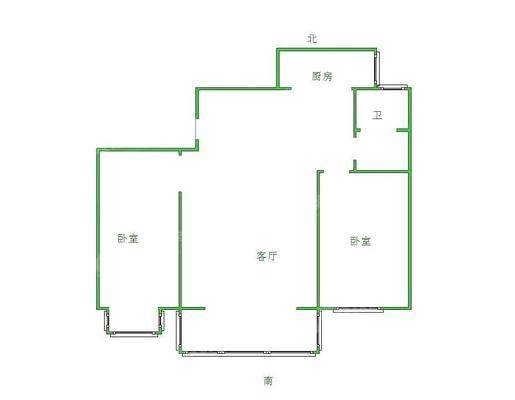 嘉禾一方二期2室1厅1卫97㎡