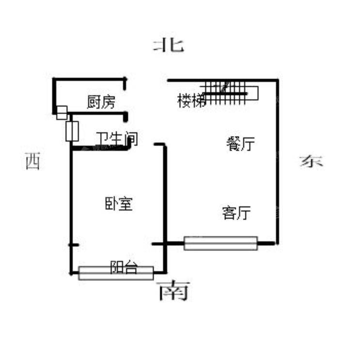 颐和文园西院1室2厅1卫81㎡