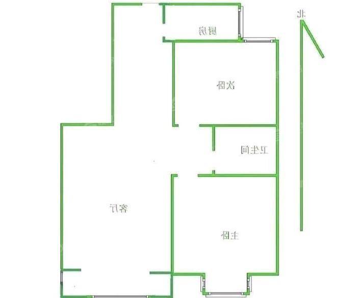 保利花园2室2厅1卫93㎡