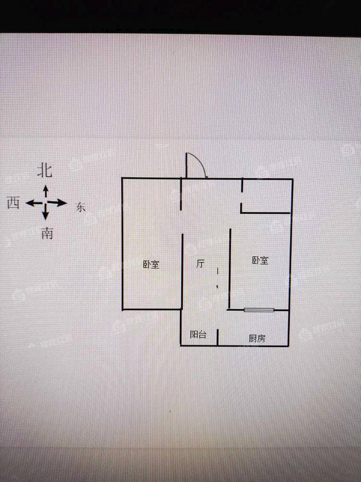 铁路新村2室1厅1卫59㎡