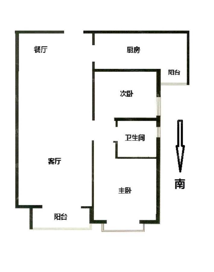 锦绣城（一区）2室1厅1卫93㎡