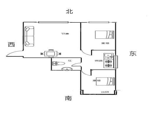 御宇国际一期（秀瑞苑）2室2厅1卫98㎡