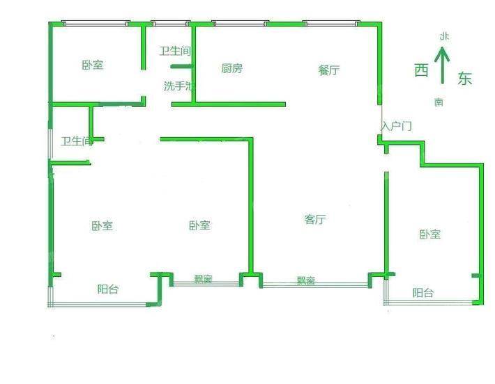 天成玉玺台一期3室2厅2卫163㎡