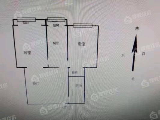 欣怡小区2室1厅2卫82㎡