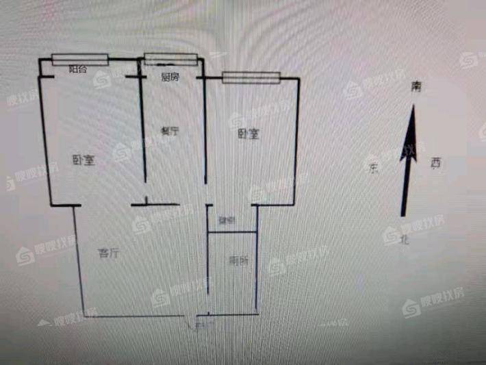 欣怡小区2室1厅2卫82㎡
