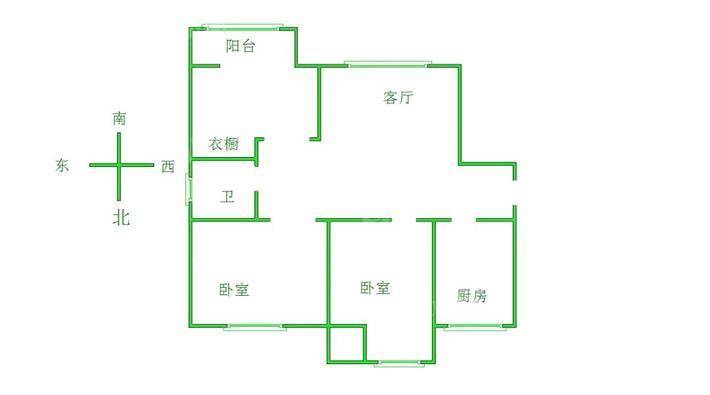 阿尔卡迪亚锦绣天地A区3室2厅1卫88㎡