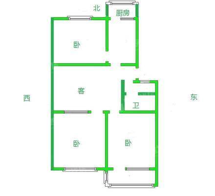 欣怡小区3室2厅1卫108㎡