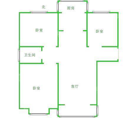 泰和世家（北区）3室2厅1卫122㎡