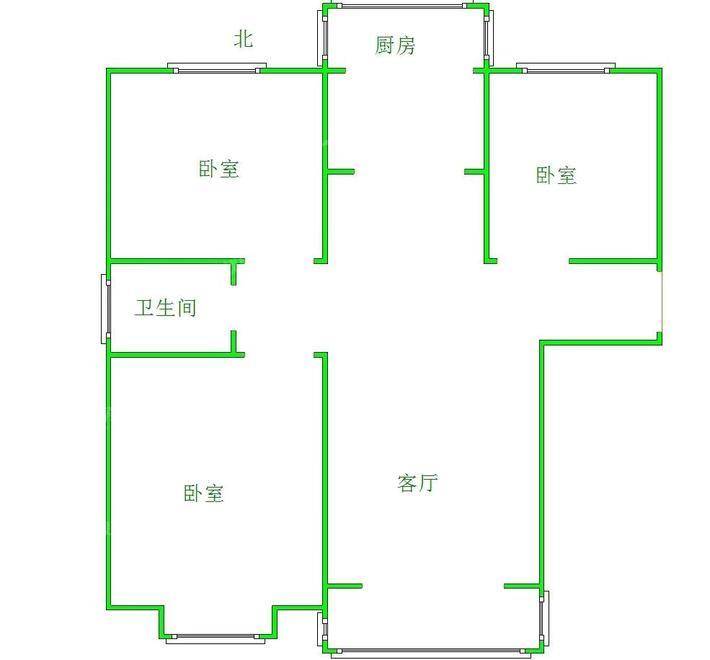 泰和世家（北区）3室2厅1卫122㎡