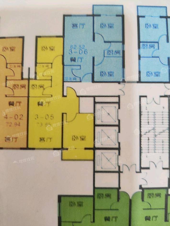 龙洲新城2室1厅1卫75㎡