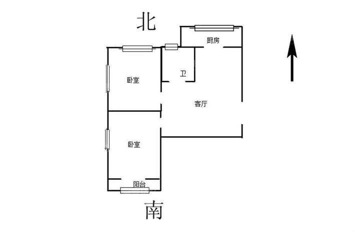 化堪小区2室1厅1卫52㎡