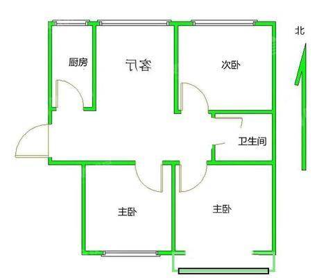 众和凤凰城3室2厅1卫124㎡
