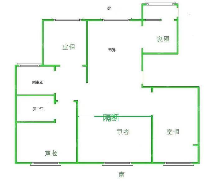 天成明月洲西区3室2厅2卫121㎡