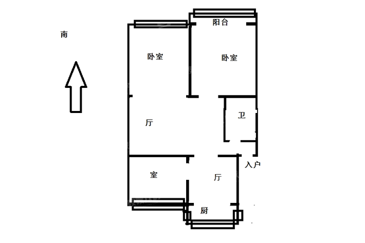 佟王府小区3室2厅1卫97㎡