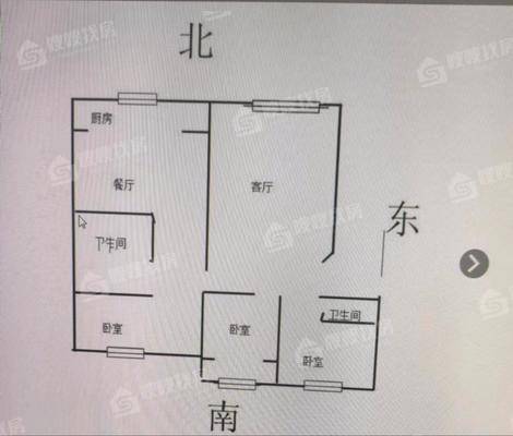 利民小区3室2厅1卫132㎡