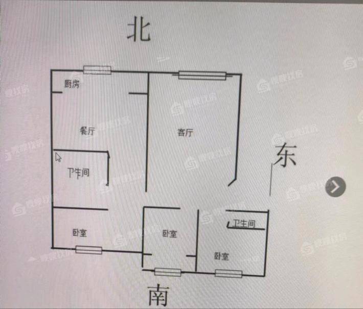 利民小区3室2厅1卫132㎡