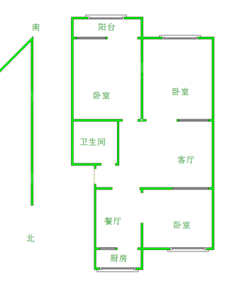 东升楼（西环北街狮城供销大厦）3室2厅1卫91㎡