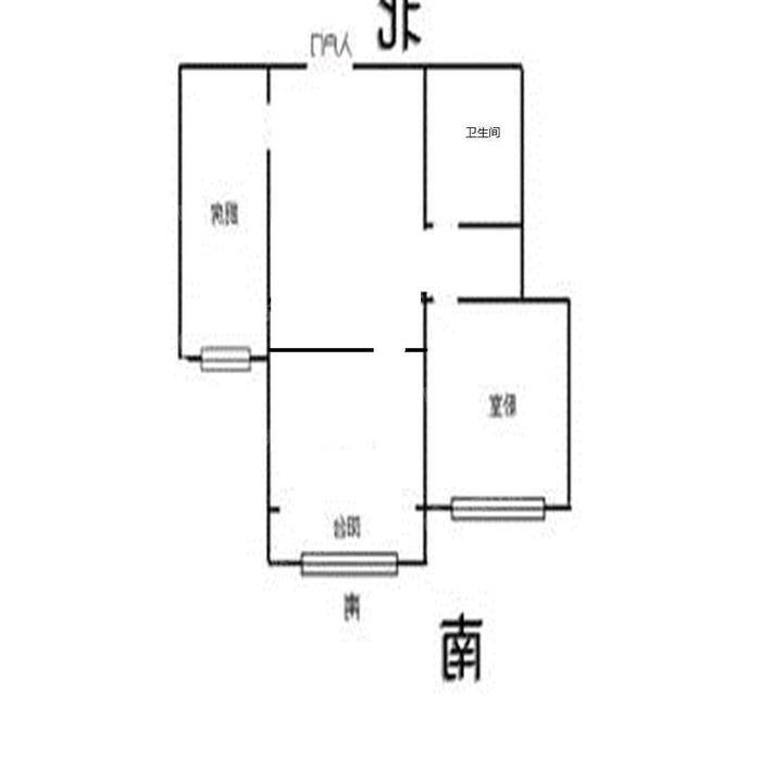 御河新城东区2室1厅1卫68㎡