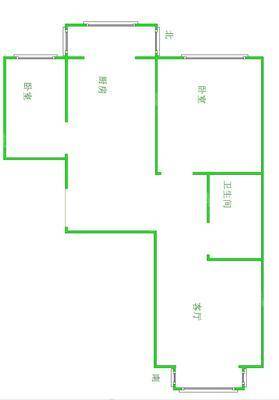 金鼎领域2室2厅1卫90㎡