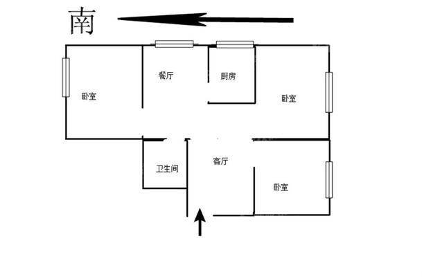 万华小区C区3室1厅1卫86㎡