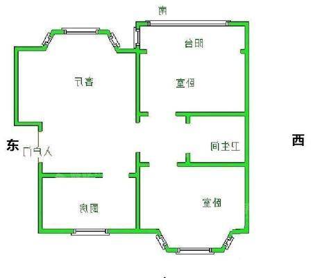 晨曦花园2室2厅1卫86㎡