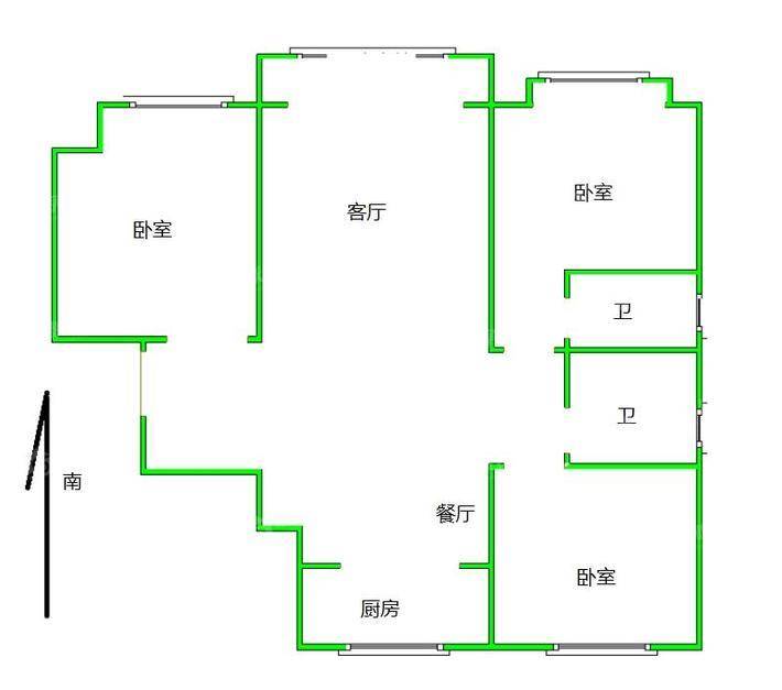 荣盛香堤荣府3室2厅2卫118㎡