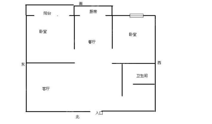 欣怡小区2室2厅1卫78㎡